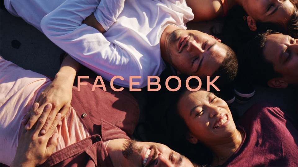 O novo logotipo do Facebook. 