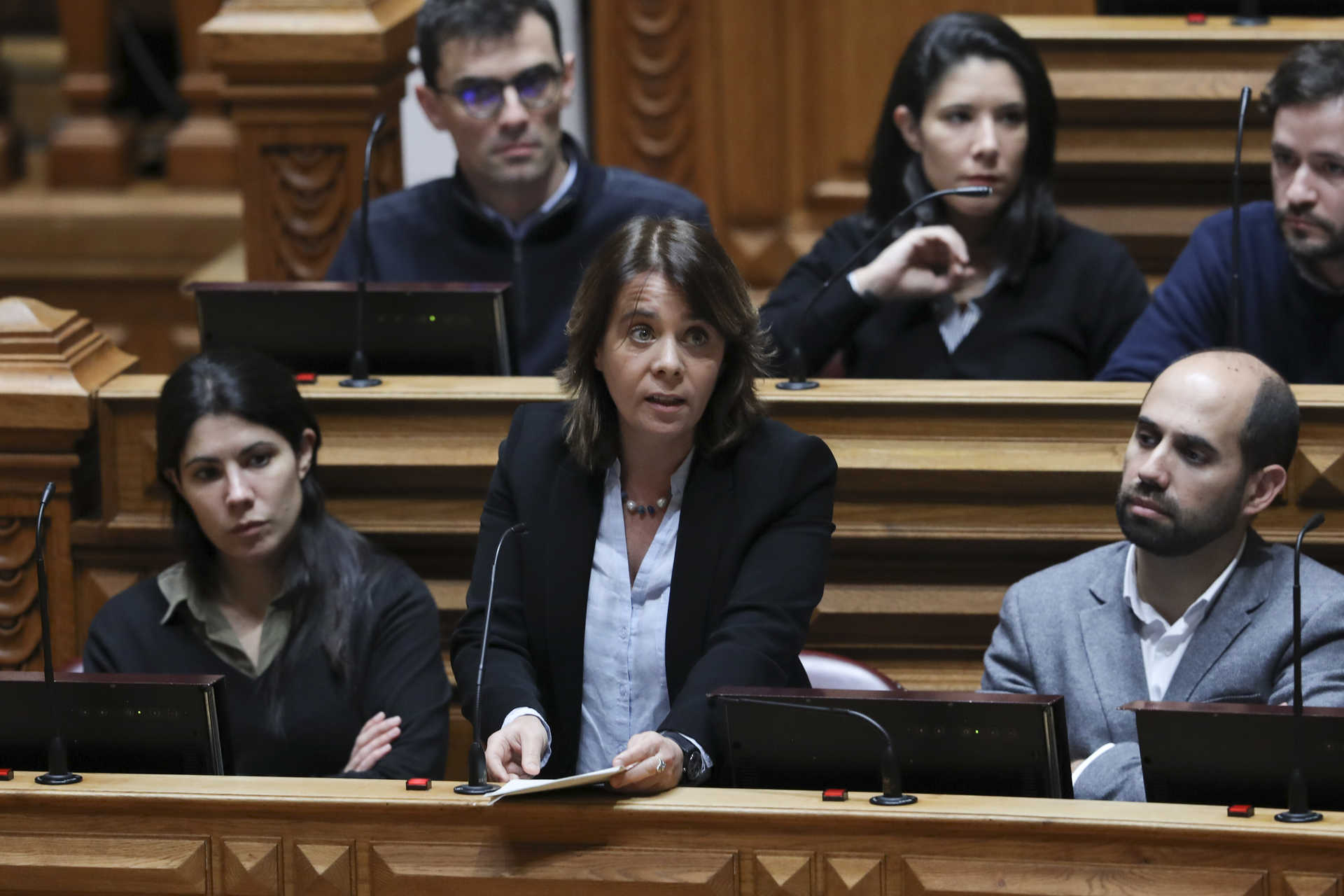 A deputada do Bloco de Esquerda, Catarina Martins, lamentou a falta de negociações antes da apresentação da proposta de OE2020. MIGUEL A. LOPES/LUSA
